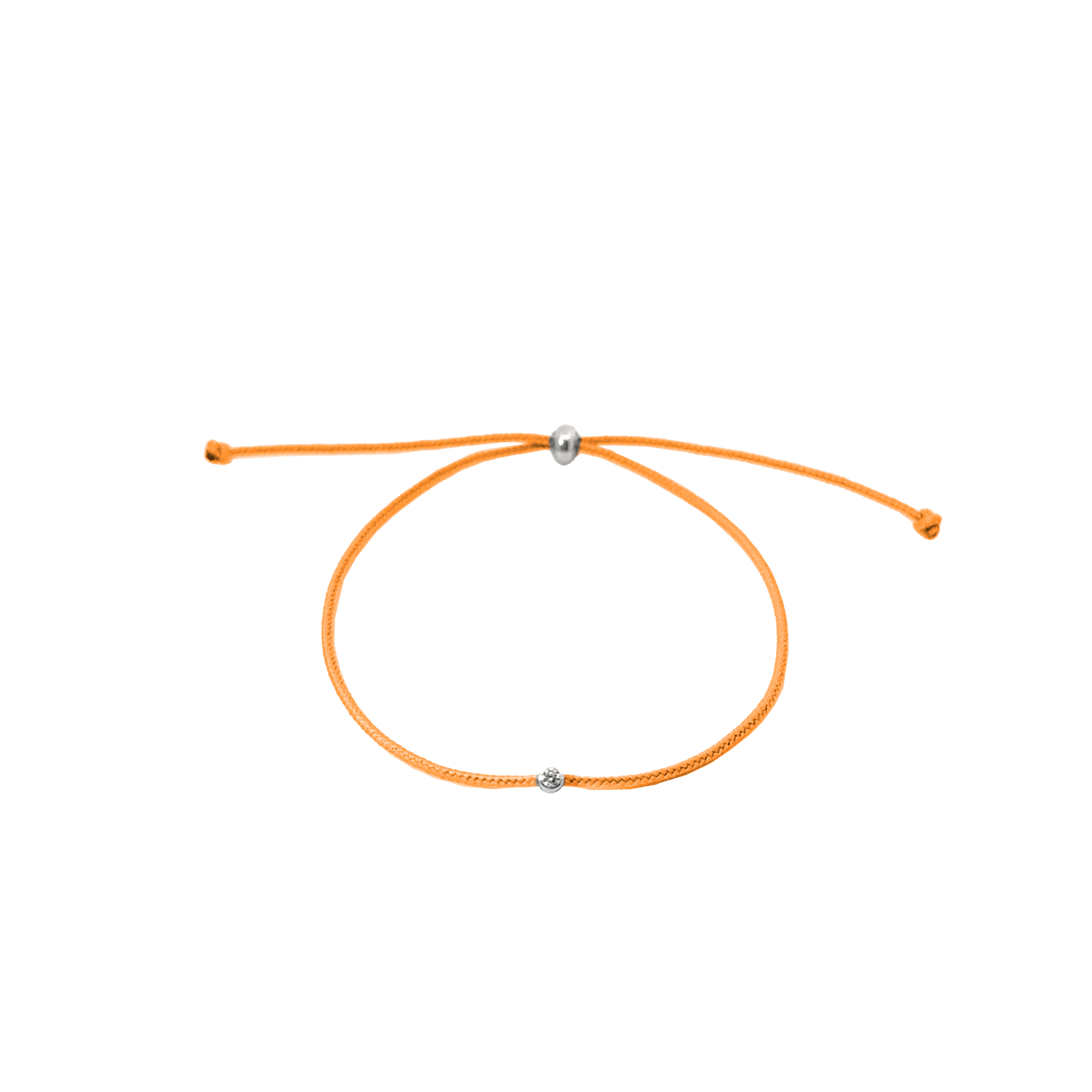 Lucky Bracelet Real Diamond black / grey / beige / dark green / dark blue / orange / red / light blue / chocolate in gold / silver