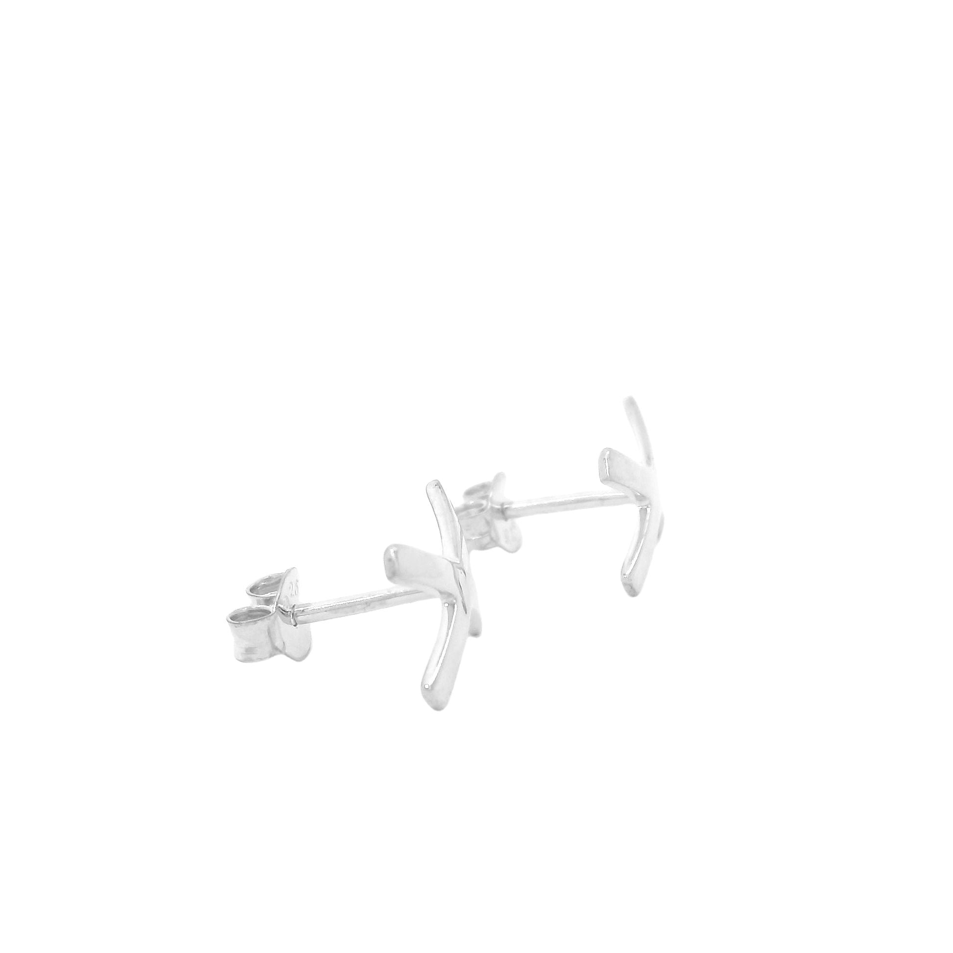 Ohrringe Kreuz Verbunden