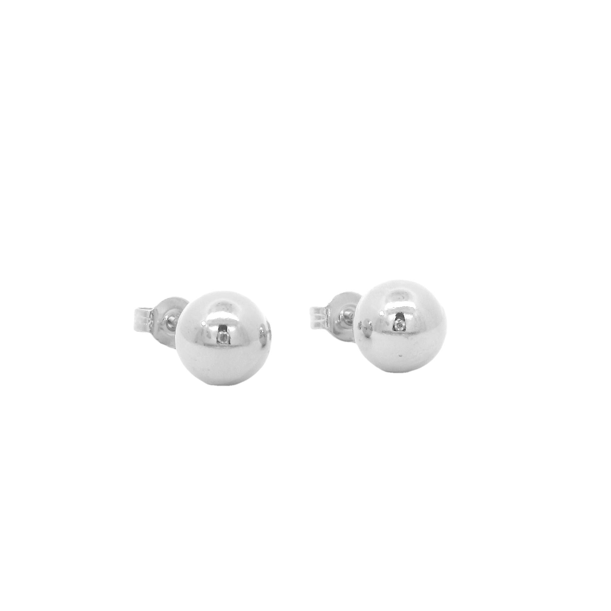 Dicker, großer Kugel Ohrstecker Paar 8mm