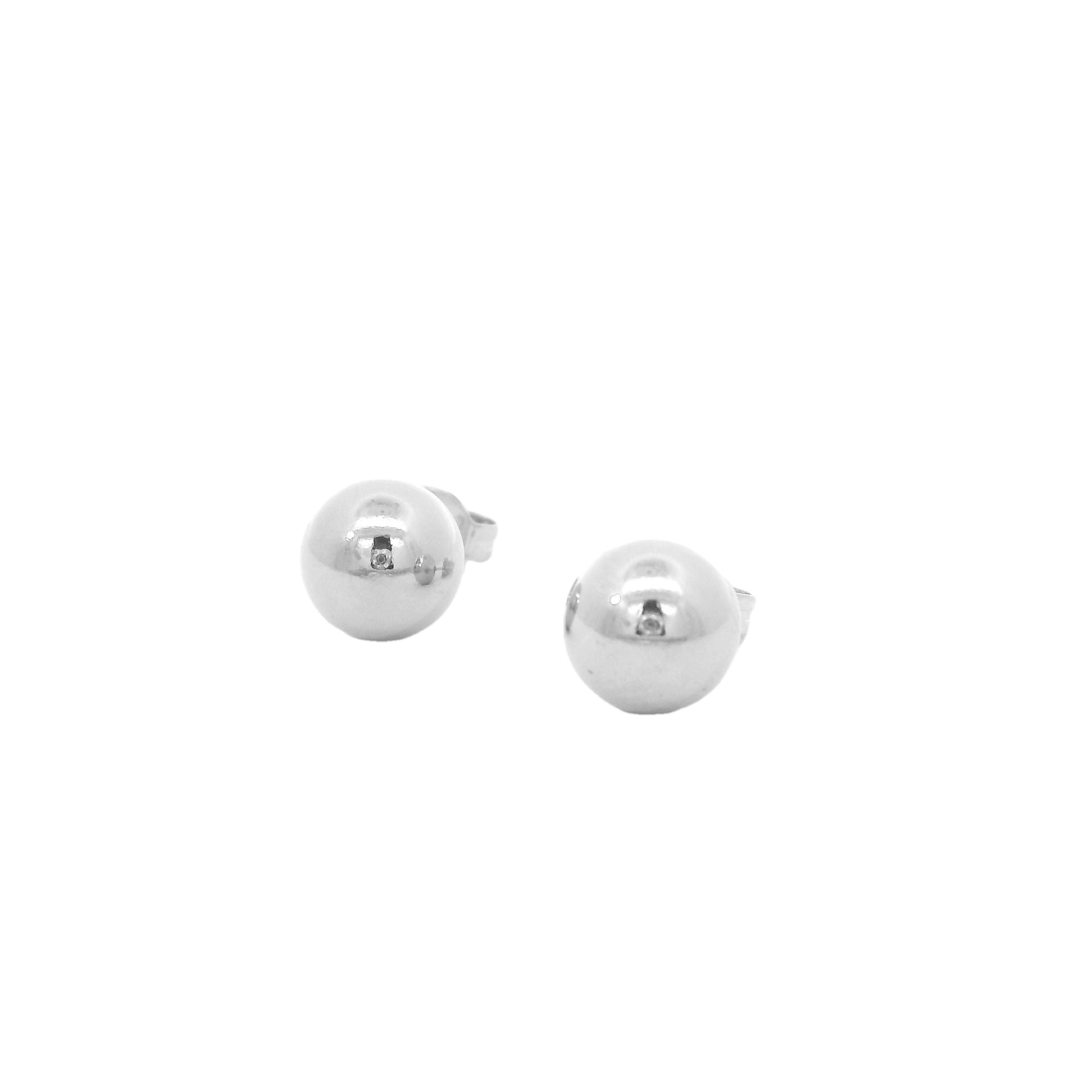 Dicker, großer Kugel Ohrstecker Paar 8mm