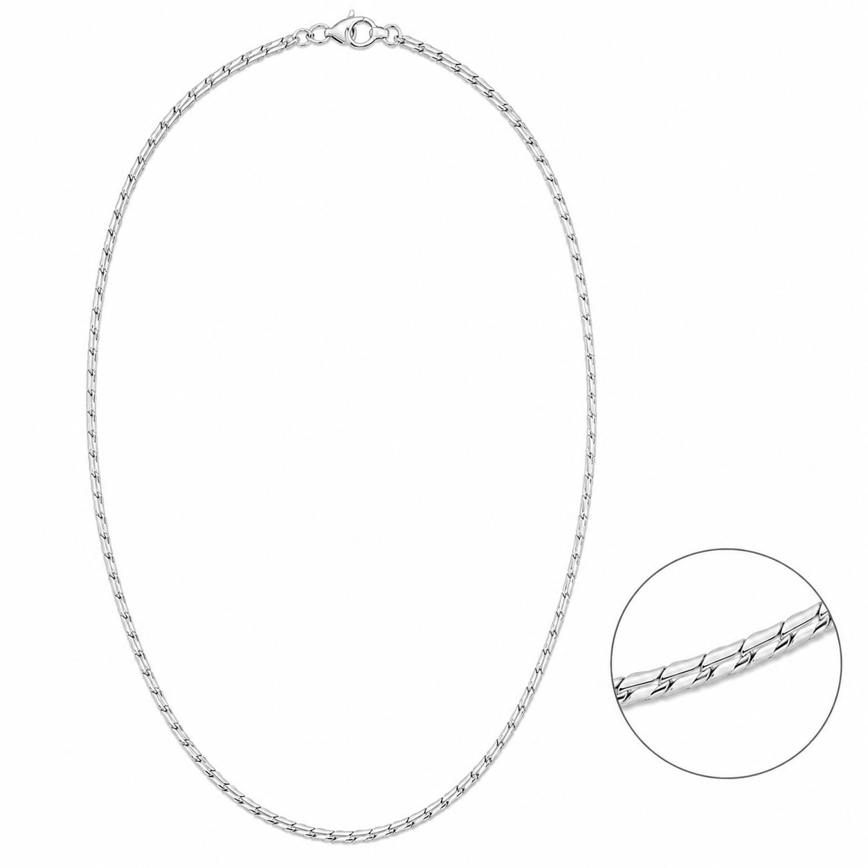 Flow Kette // Wie ein ruhiger Fluss aus Silber.