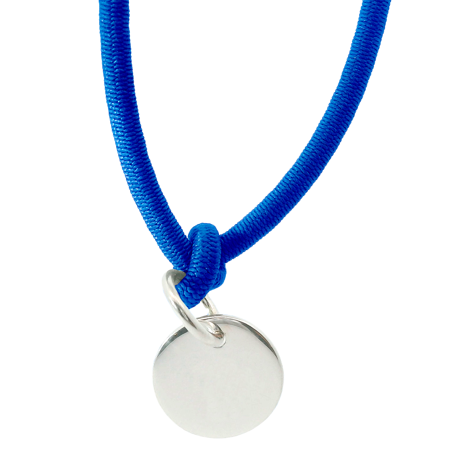 Dickes Nylon Armband 'Freie Gravur' mit Anhänger Plakette, personalisiert