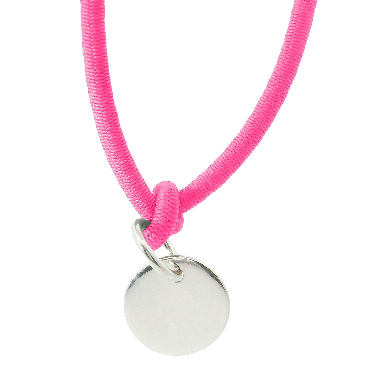 Dickes Nylon Armband 'Freie Gravur' mit Anhänger Plakette, personalisiert