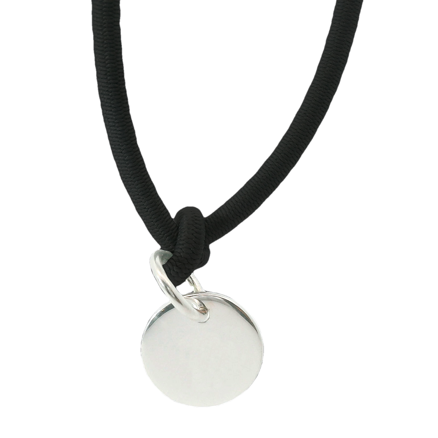 Dickes Nylon Armband 'Freie Gravur' mit Anhänger Plakette, personalisiert