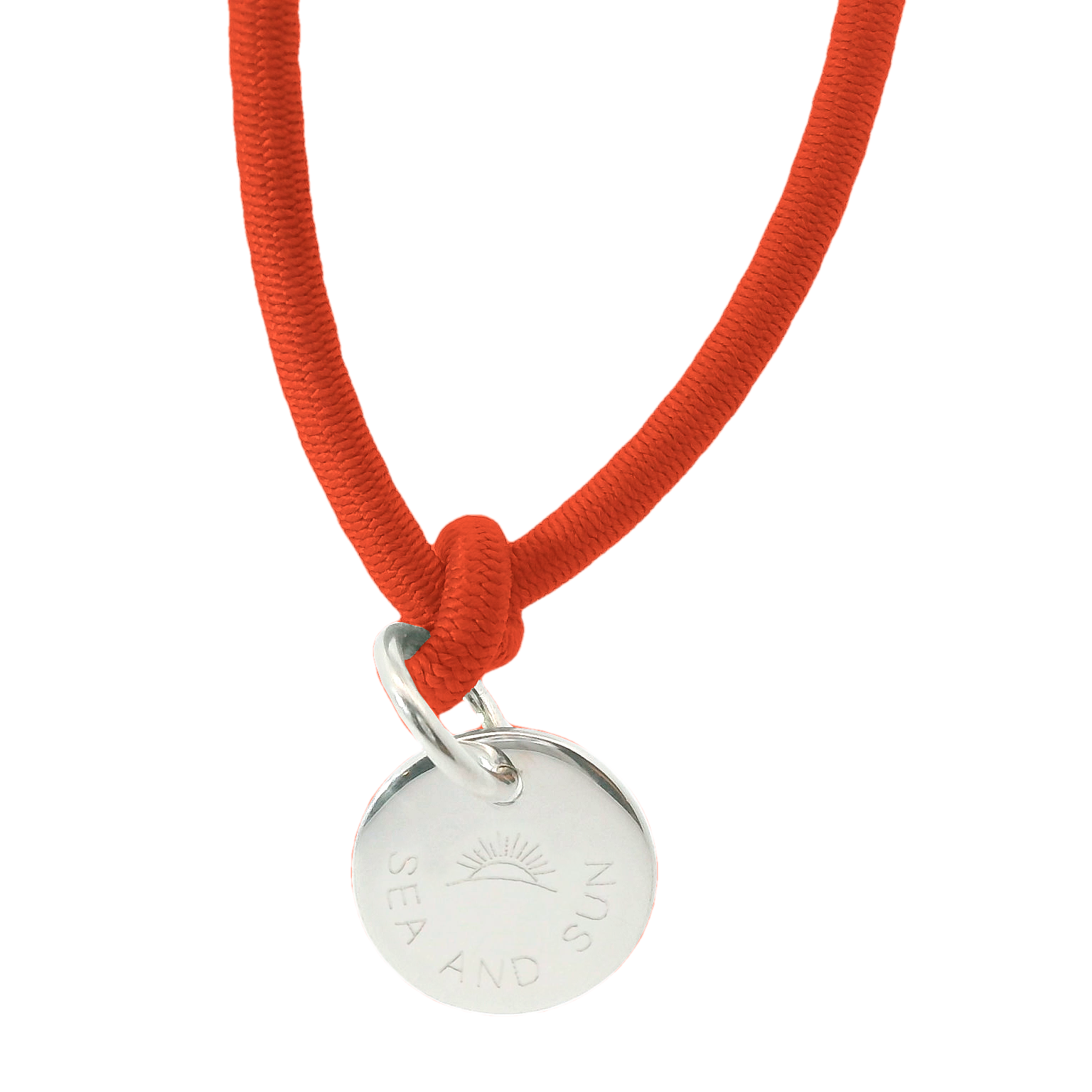 Dickes Nylon Armband SEA AND SUN mit Anhänger Plakette