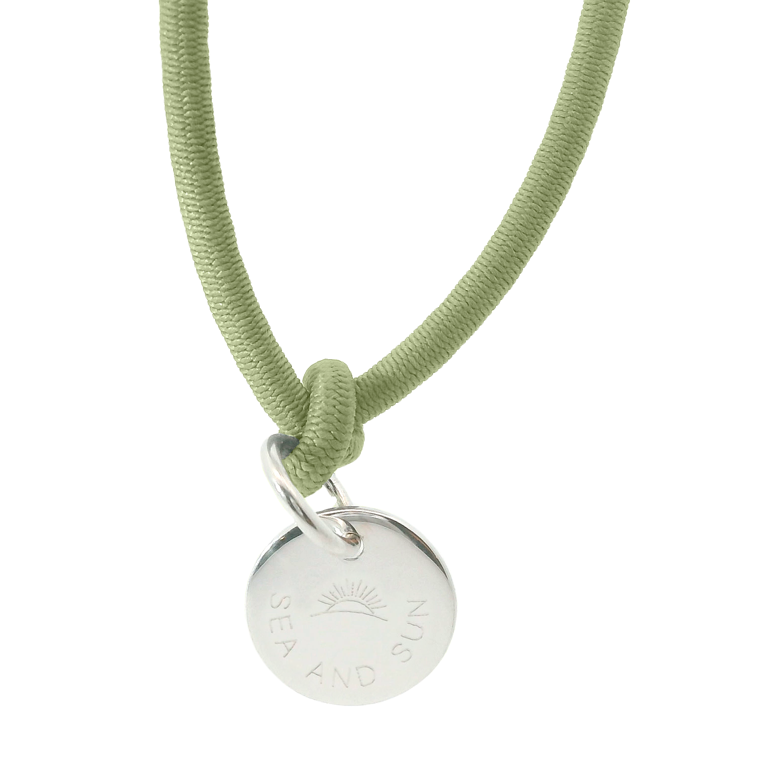 Dickes Nylon Armband SEA AND SUN mit Anhänger Plakette