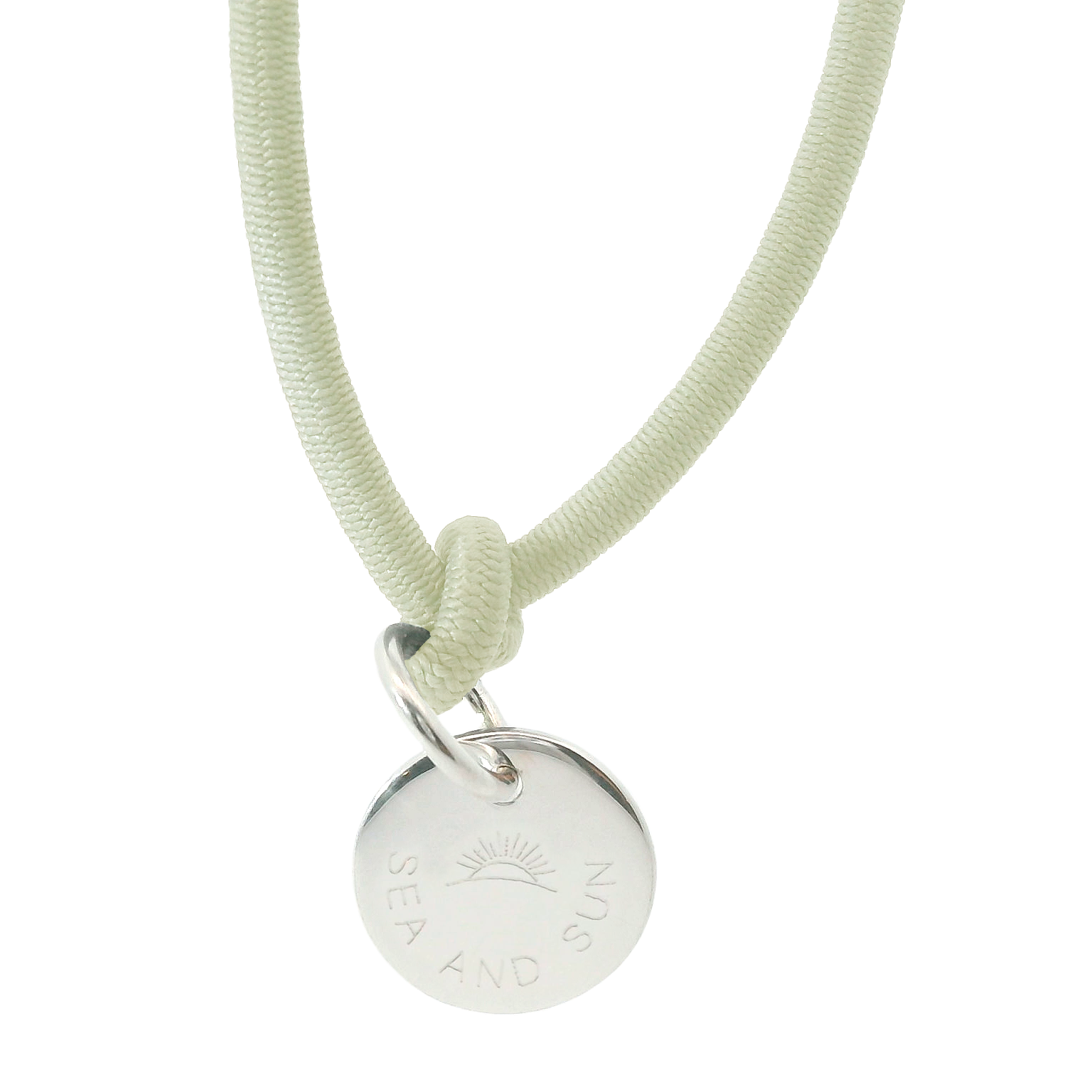 Dickes Nylon Armband SEA AND SUN mit Anhänger Plakette