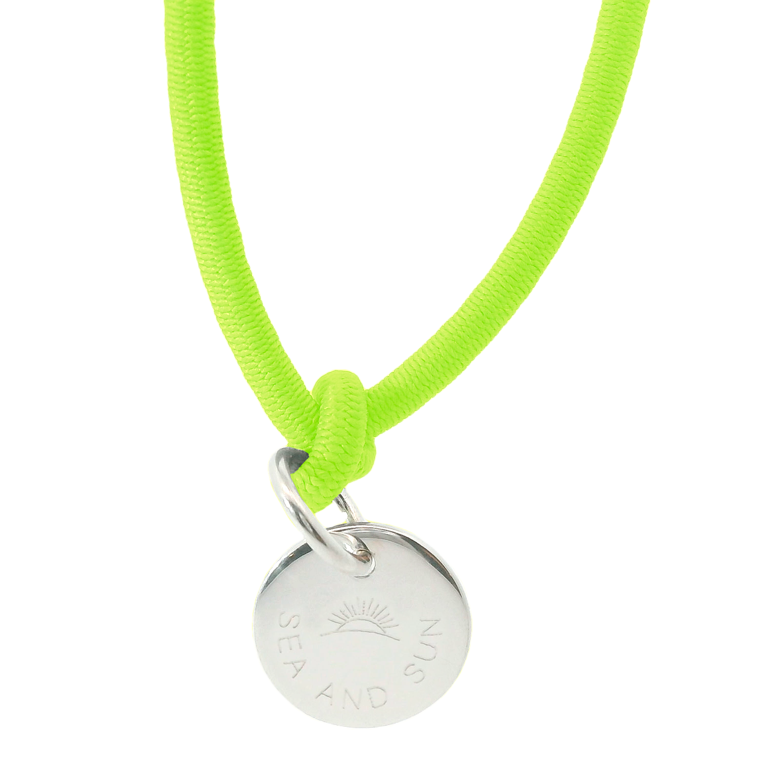 Dickes Nylon Armband SEA AND SUN mit Anhänger Plakette