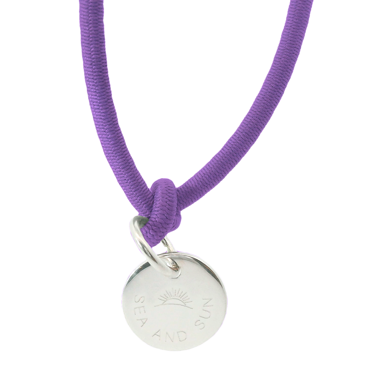 Dickes Nylon Armband SEA AND SUN mit Anhänger Plakette