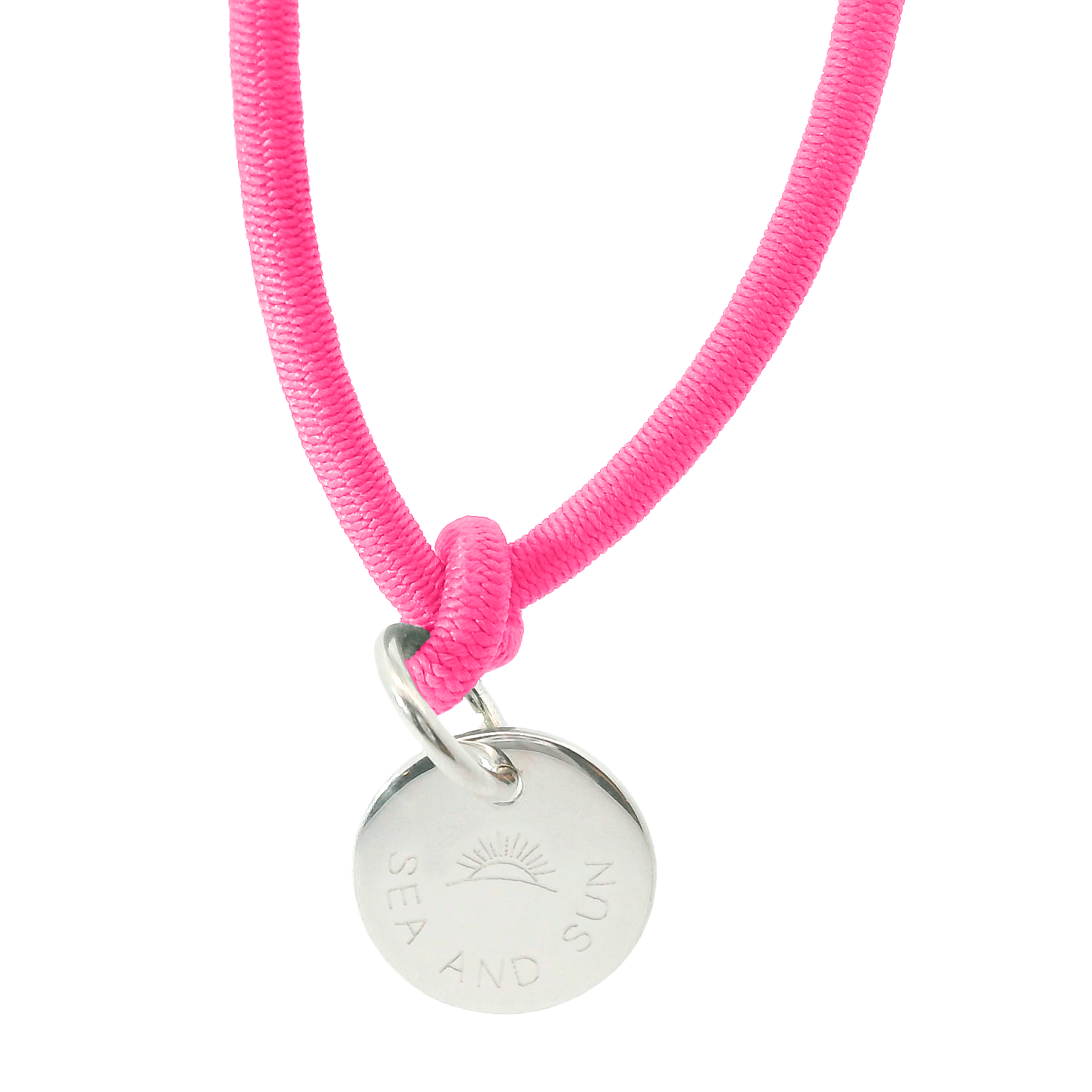 Dickes Nylon Armband SEA AND SUN mit Anhänger Plakette