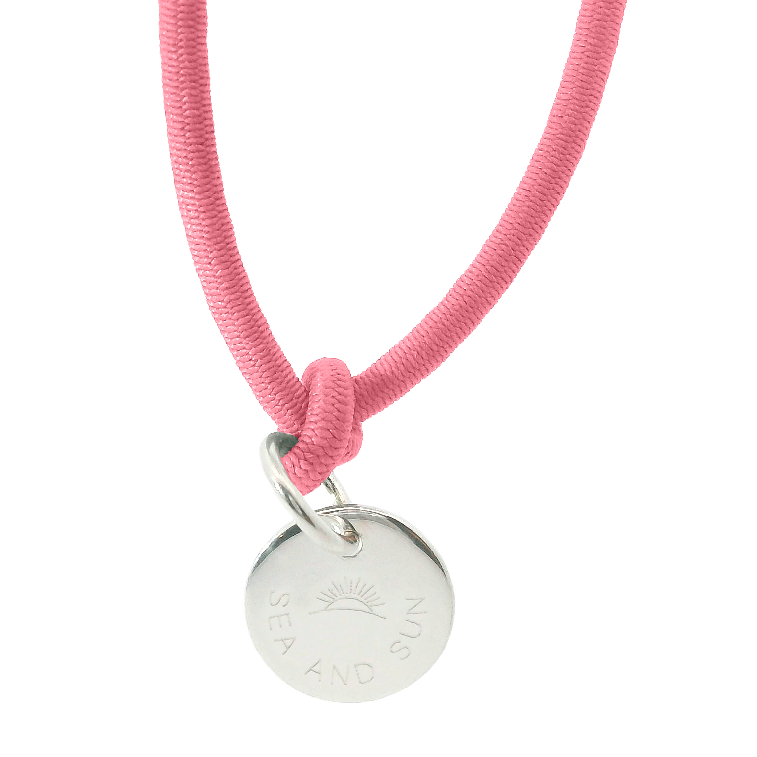 Dickes Nylon Armband SEA AND SUN mit Anhänger Plakette