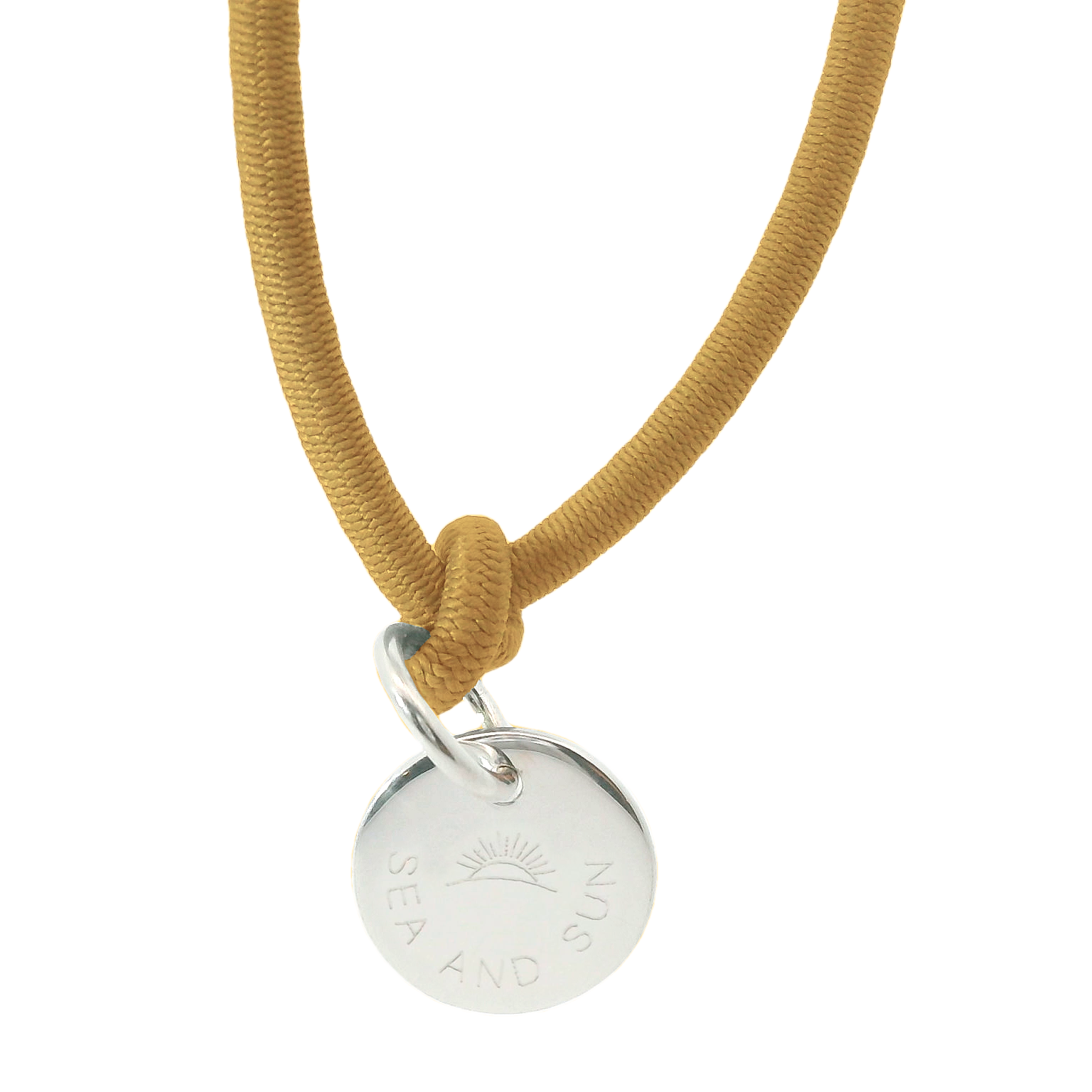 Dickes Nylon Armband SEA AND SUN mit Anhänger Plakette