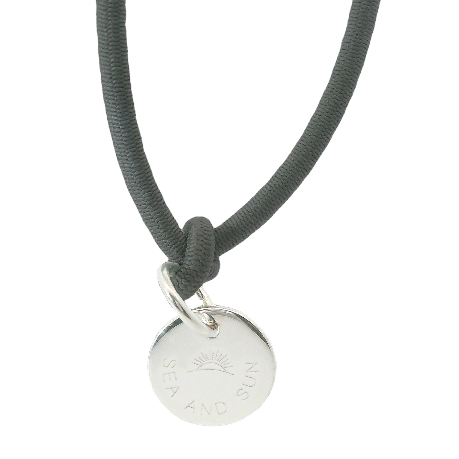 Dickes Nylon Armband SEA AND SUN mit Anhänger Plakette