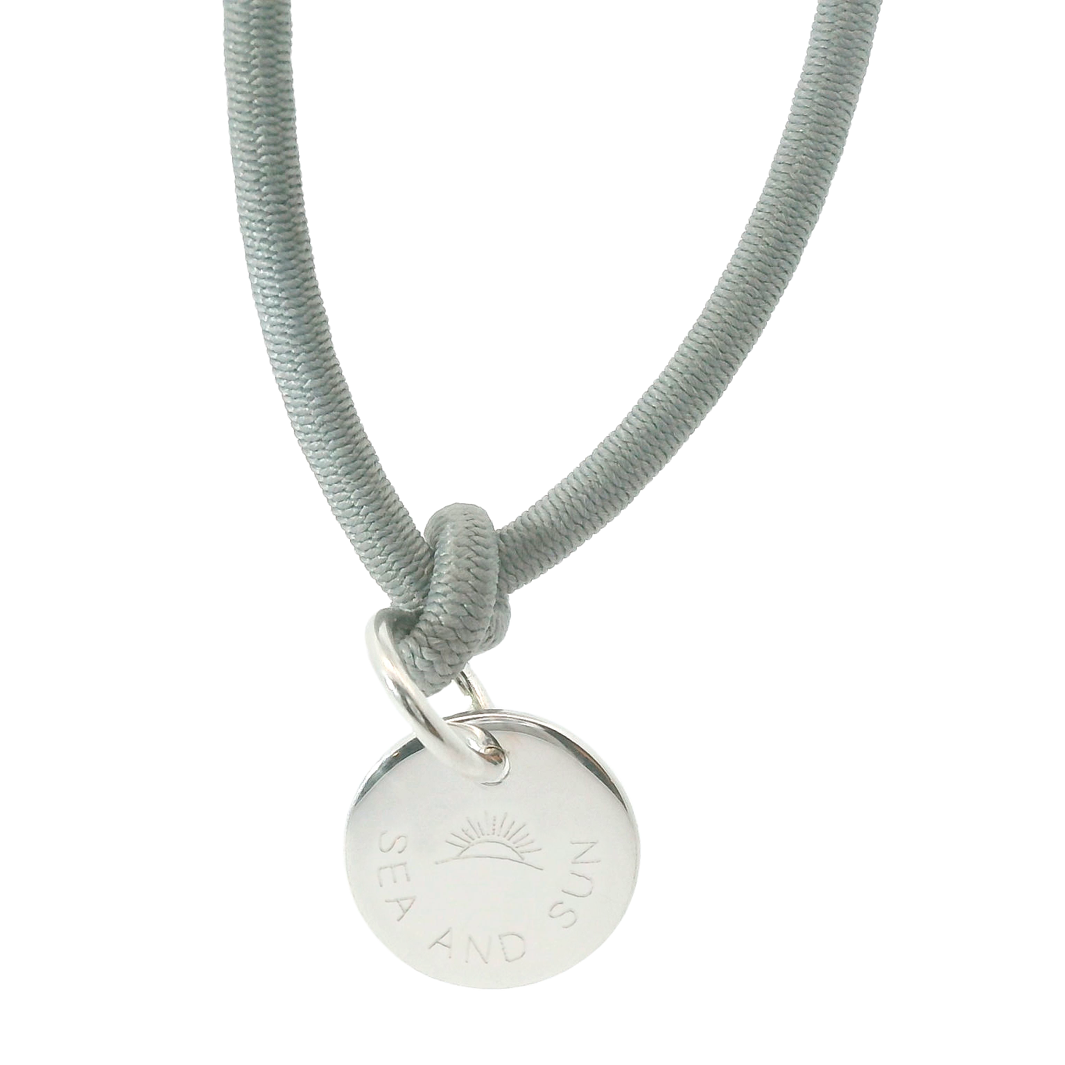 Dickes Nylon Armband SEA AND SUN mit Anhänger Plakette