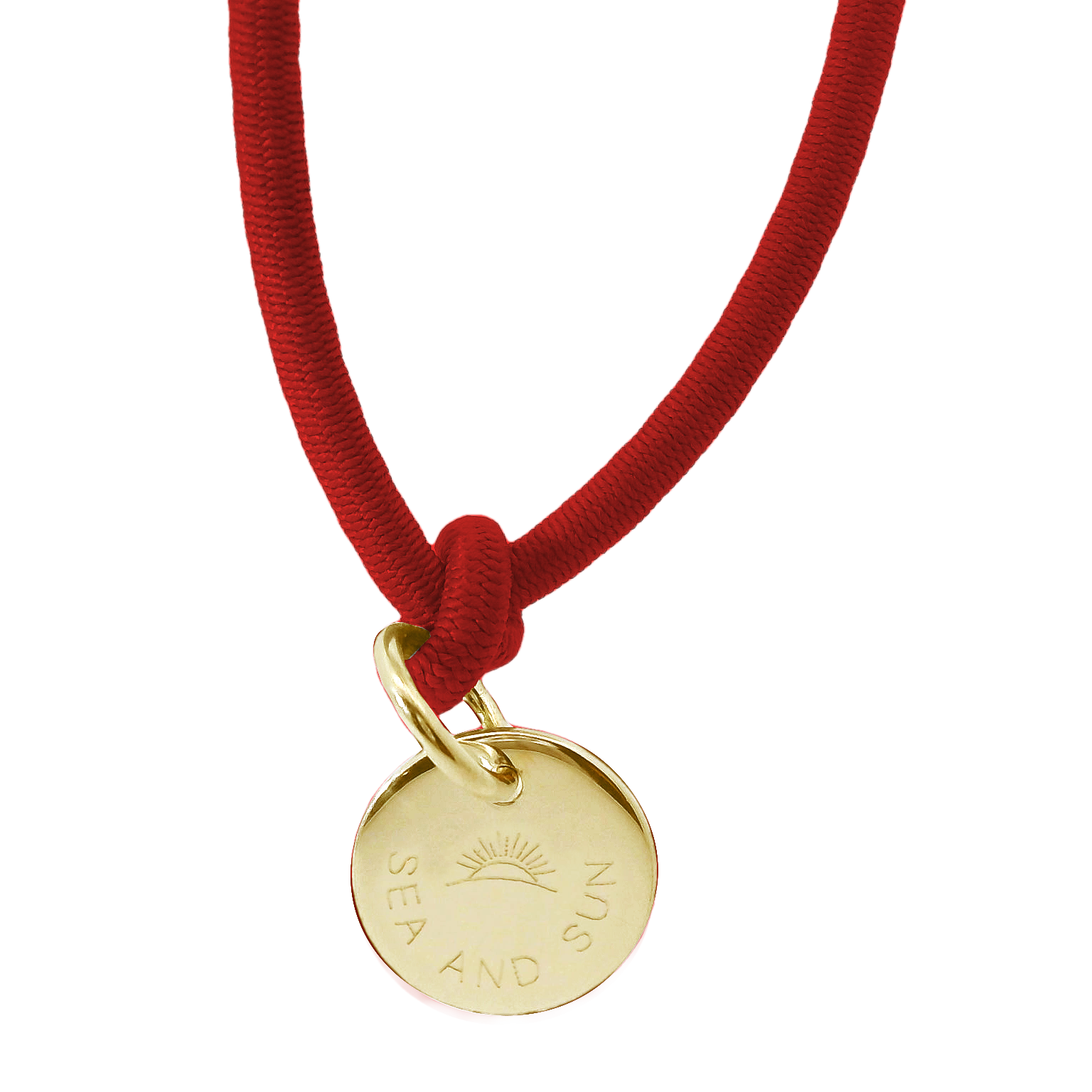 Dickes Nylon Armband SEA AND SUN mit Anhänger Plakette