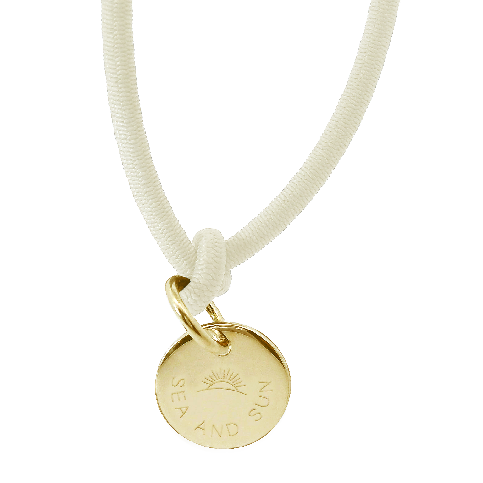 Dickes Nylon Armband SEA AND SUN mit Anhänger Plakette