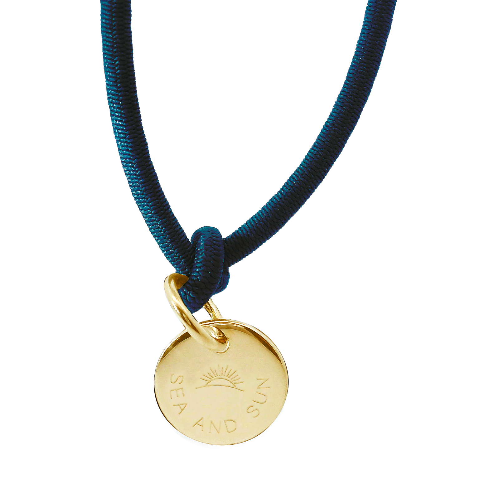 Dickes Nylon Armband SEA AND SUN mit Anhänger Plakette