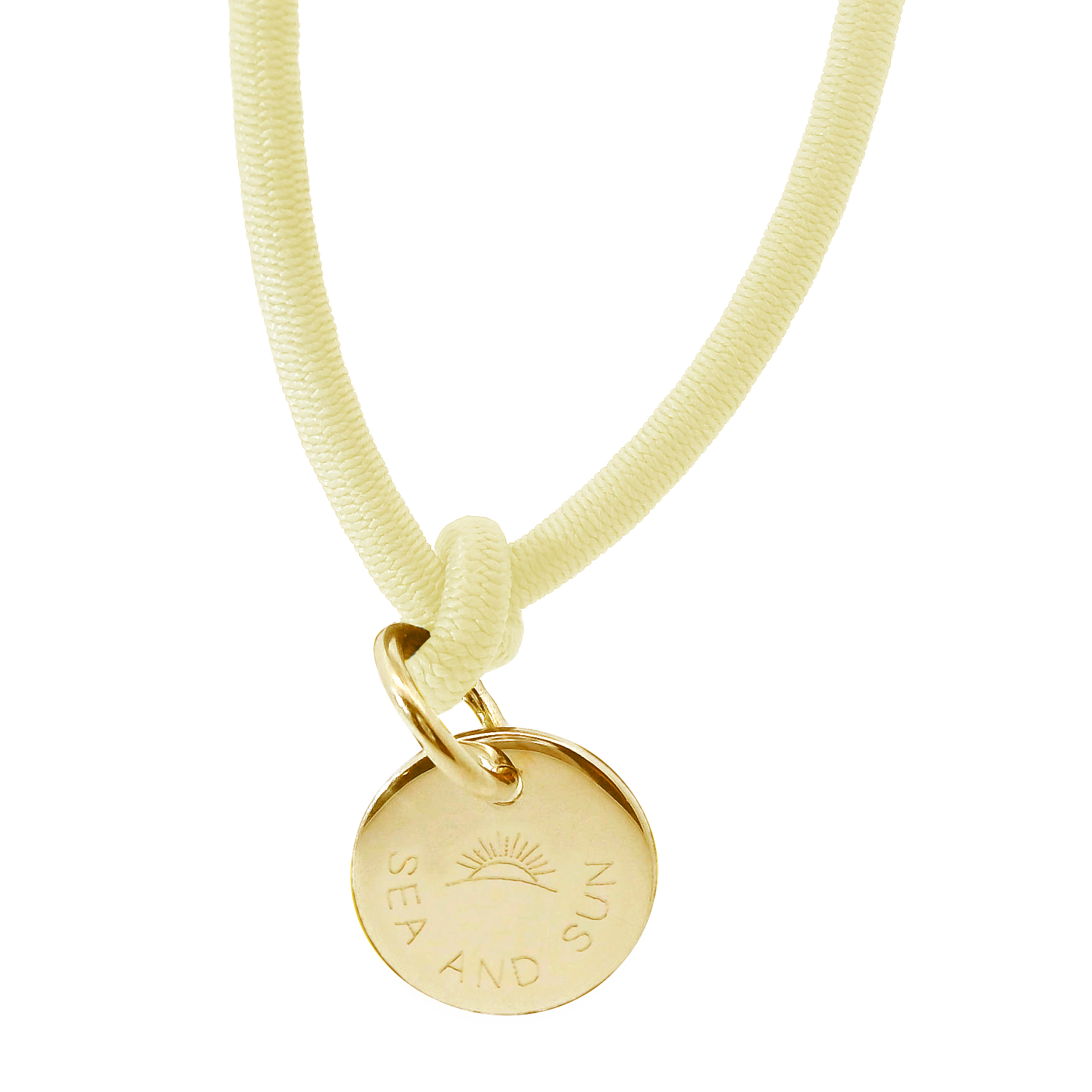 Dickes Nylon Armband SEA AND SUN mit Anhänger Plakette