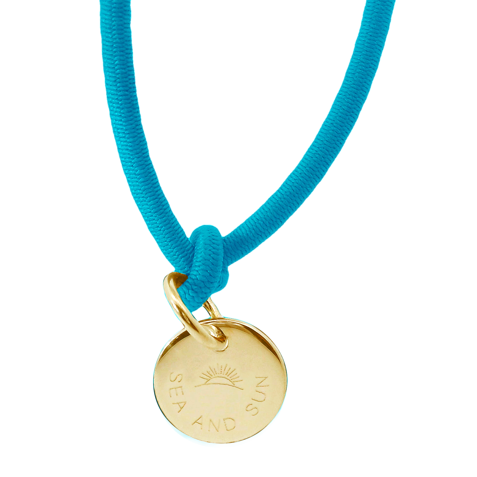 Dickes Nylon Armband SEA AND SUN mit Anhänger Plakette