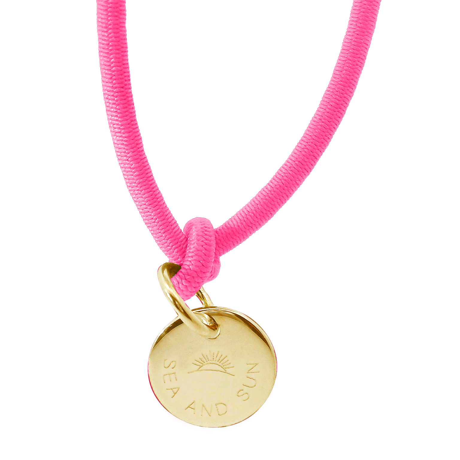 Dickes Nylon Armband SEA AND SUN mit Anhänger Plakette