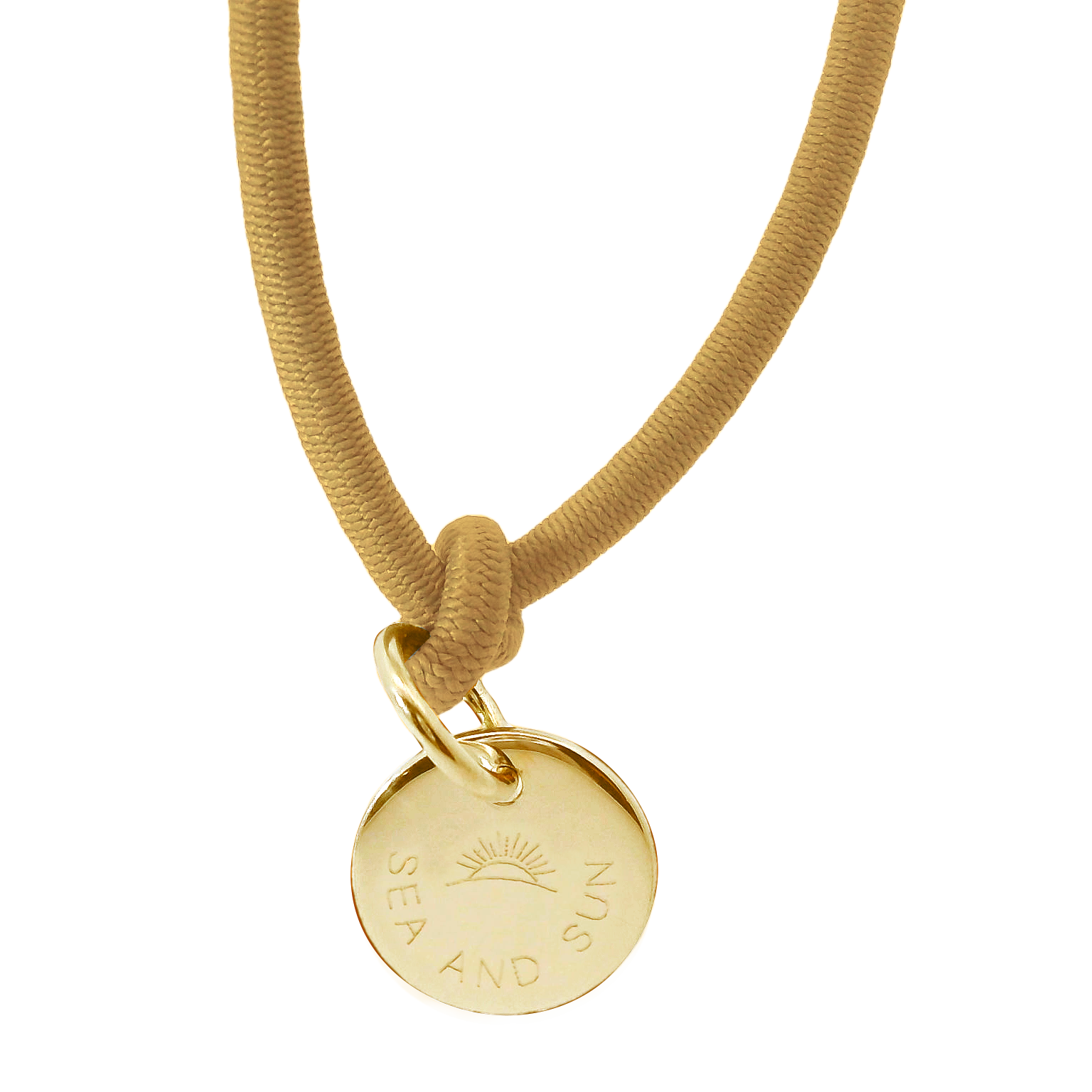 Dickes Nylon Armband SEA AND SUN mit Anhänger Plakette