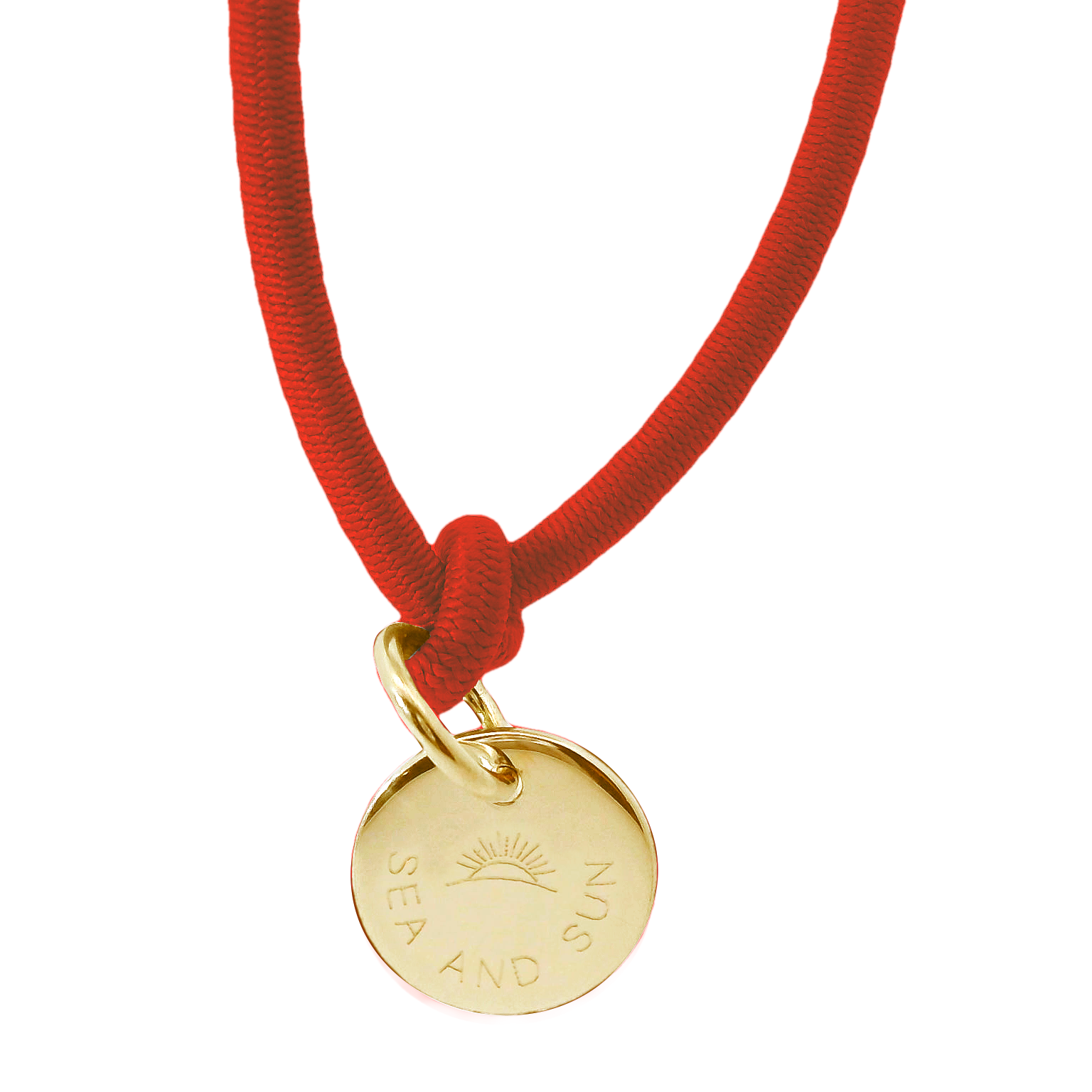 Dickes Nylon Armband SEA AND SUN mit Anhänger Plakette