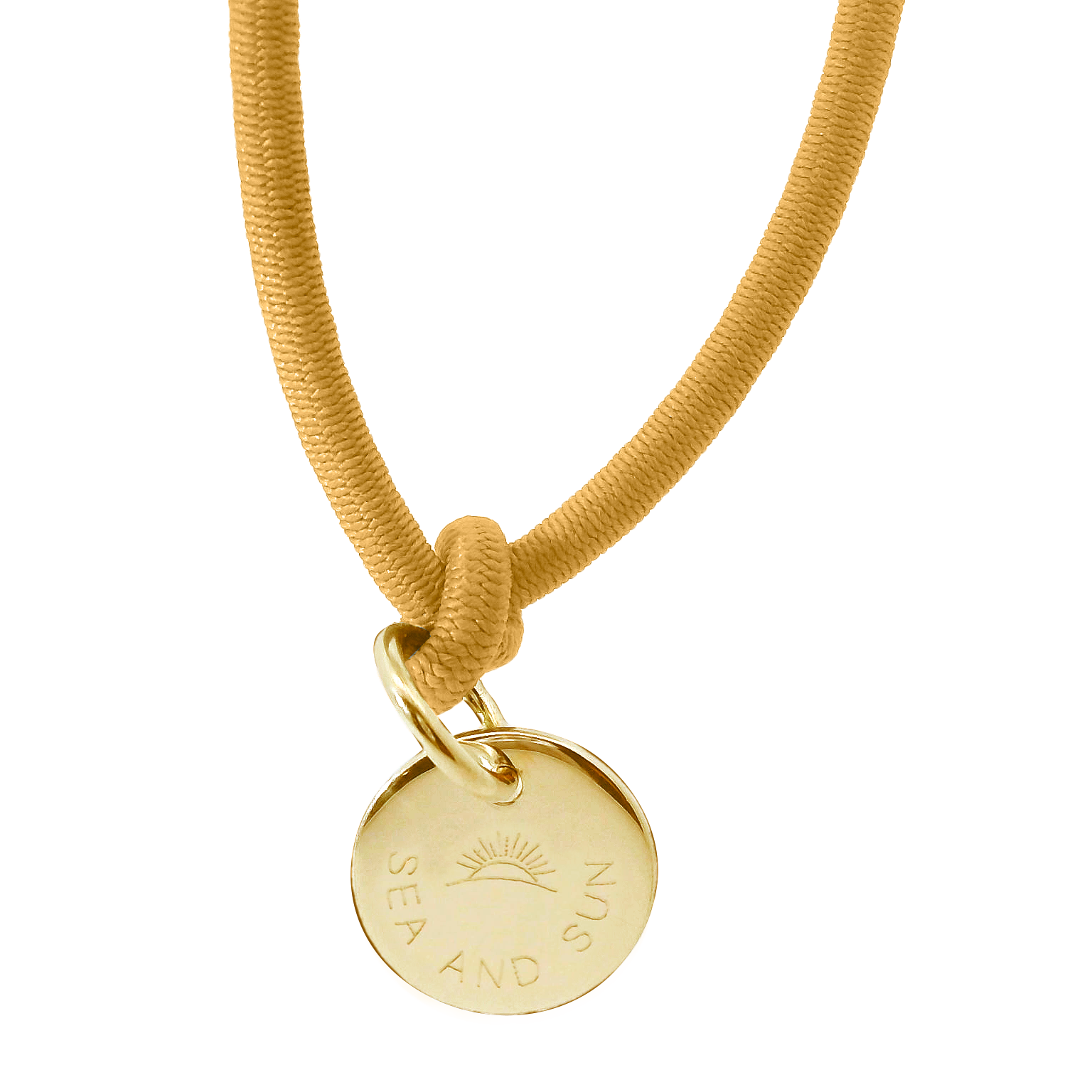 Dickes Nylon Armband SEA AND SUN mit Anhänger Plakette