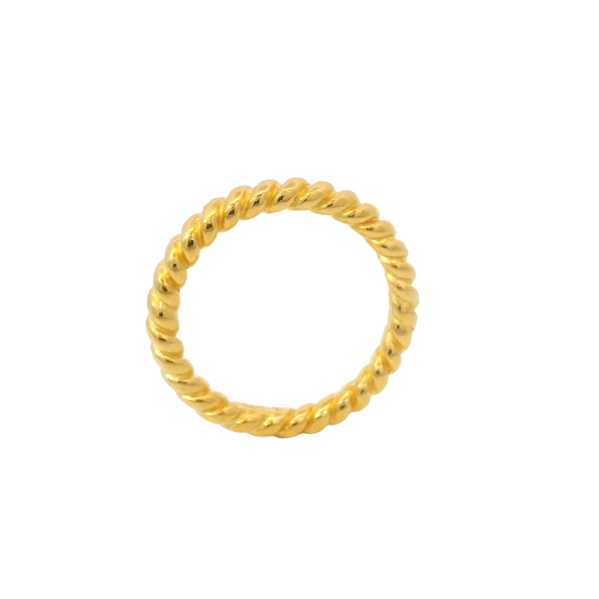 Großer, dicker, gedrehter Ring
