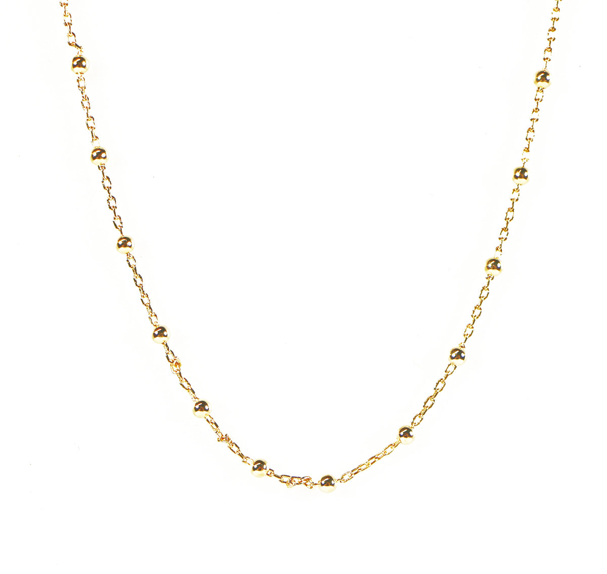 Short Ball Chain Boules Chain Gold / Silver, 38cm