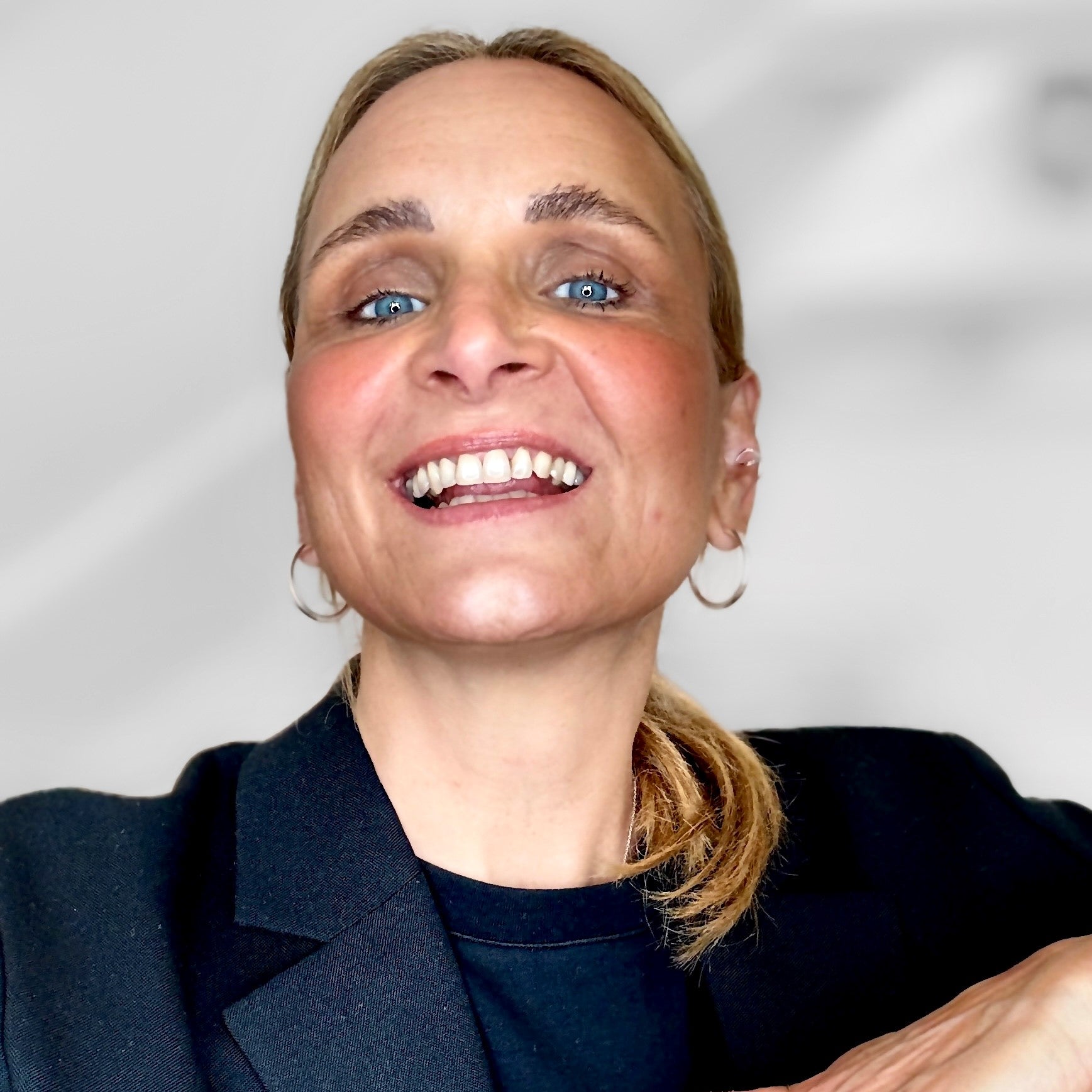 Mitteldicke, große XL, leichte Creolen mit Stecker, 30mm * 3mm, silber, Statement Creolen