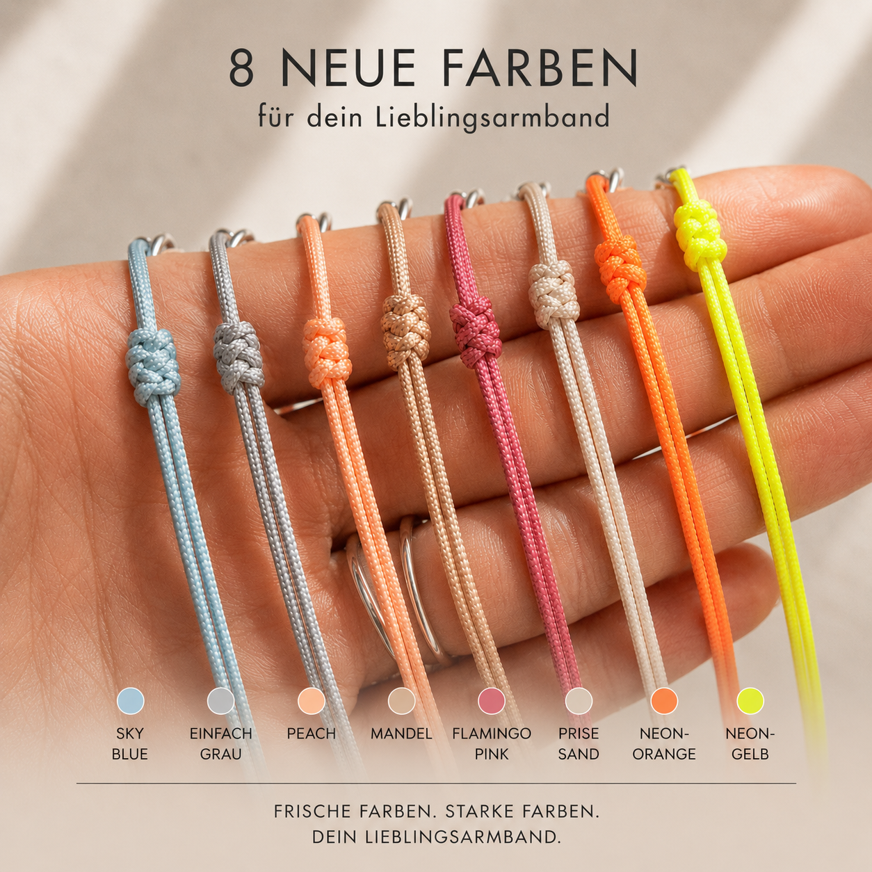'Schön, dass es dich gibt' Armband mit 3D Herz/Stern und Karte - personalisiert