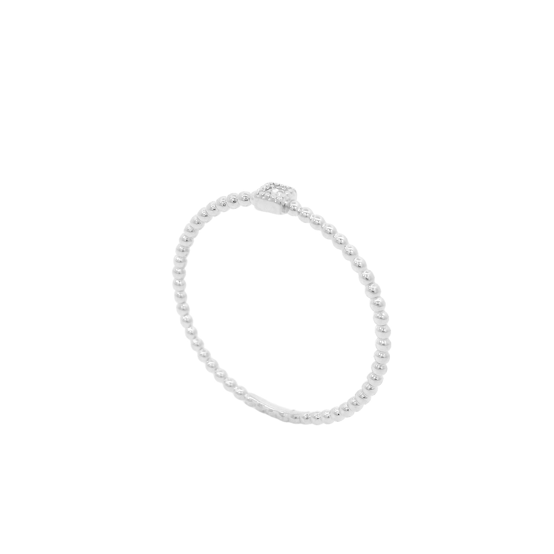 pearl ring with stones