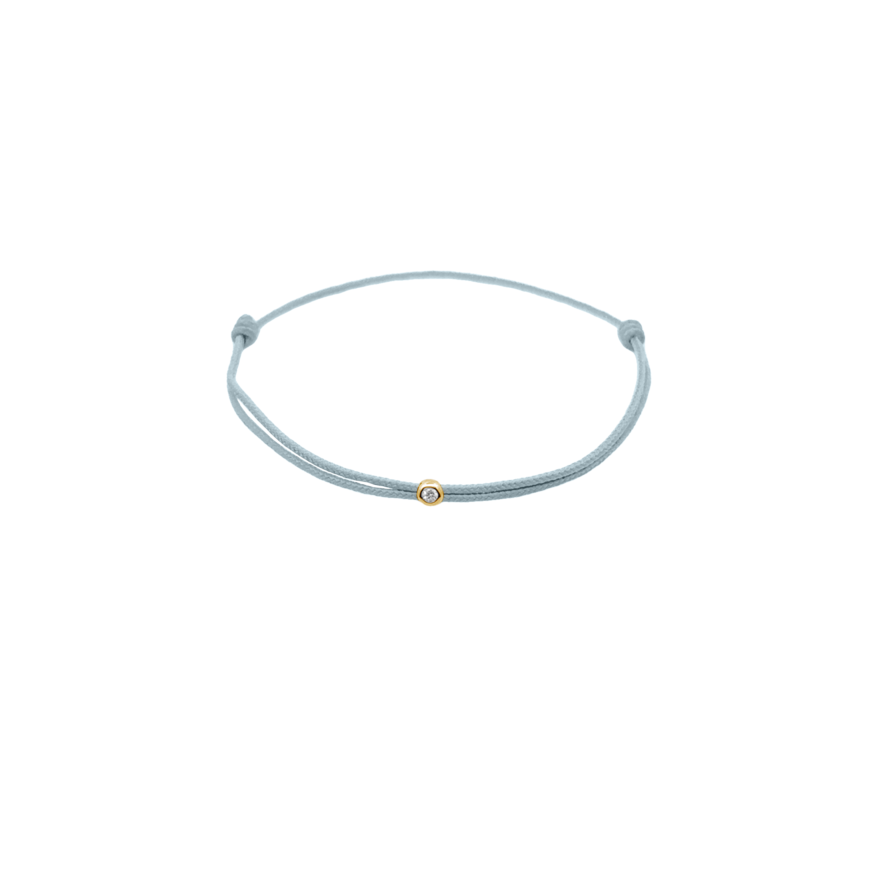 Lucky bracelet double real diamond beautiful light blue / great orange / cheerful turquoise in gold / silver