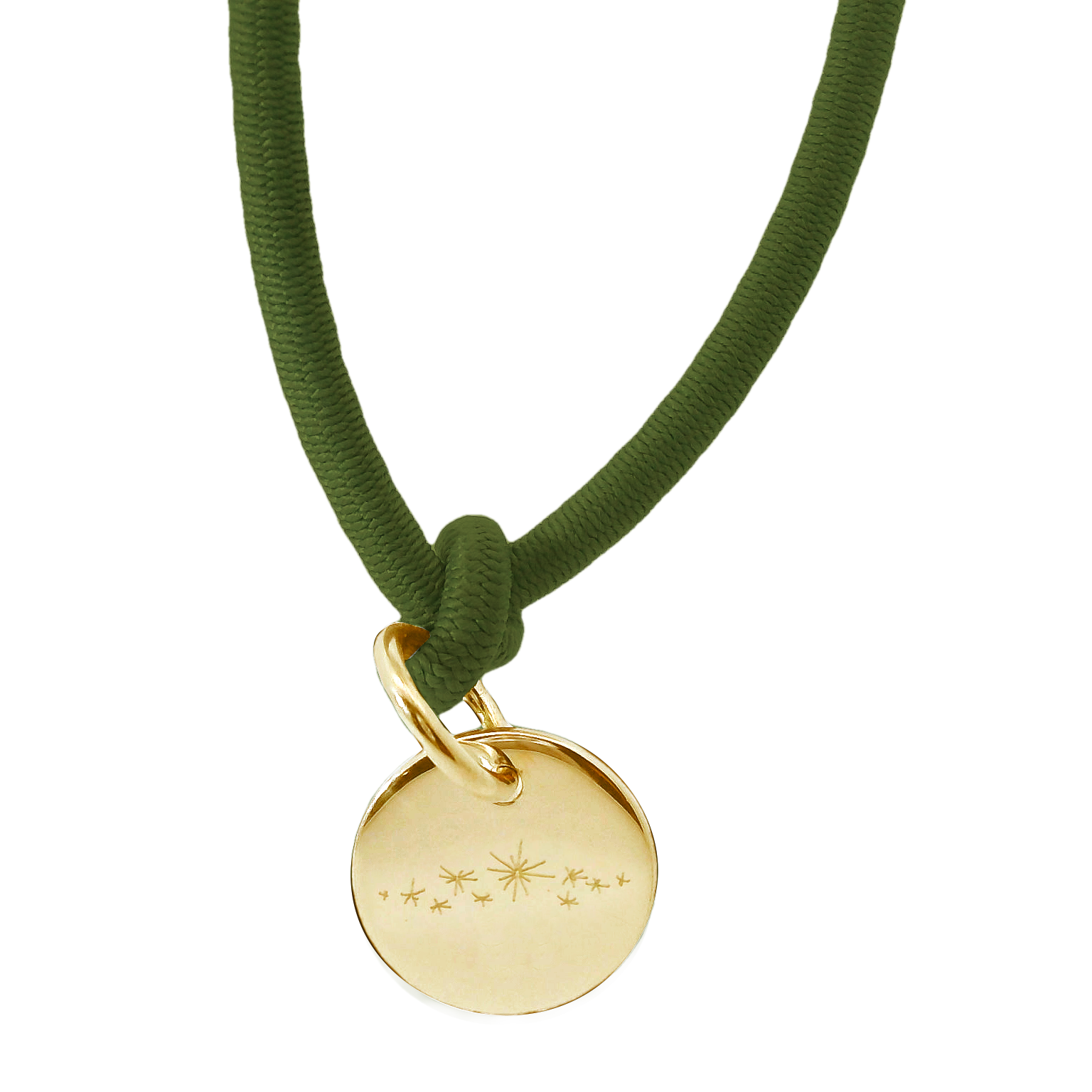 Thick nylon bracelet palm tree with pendant plaque