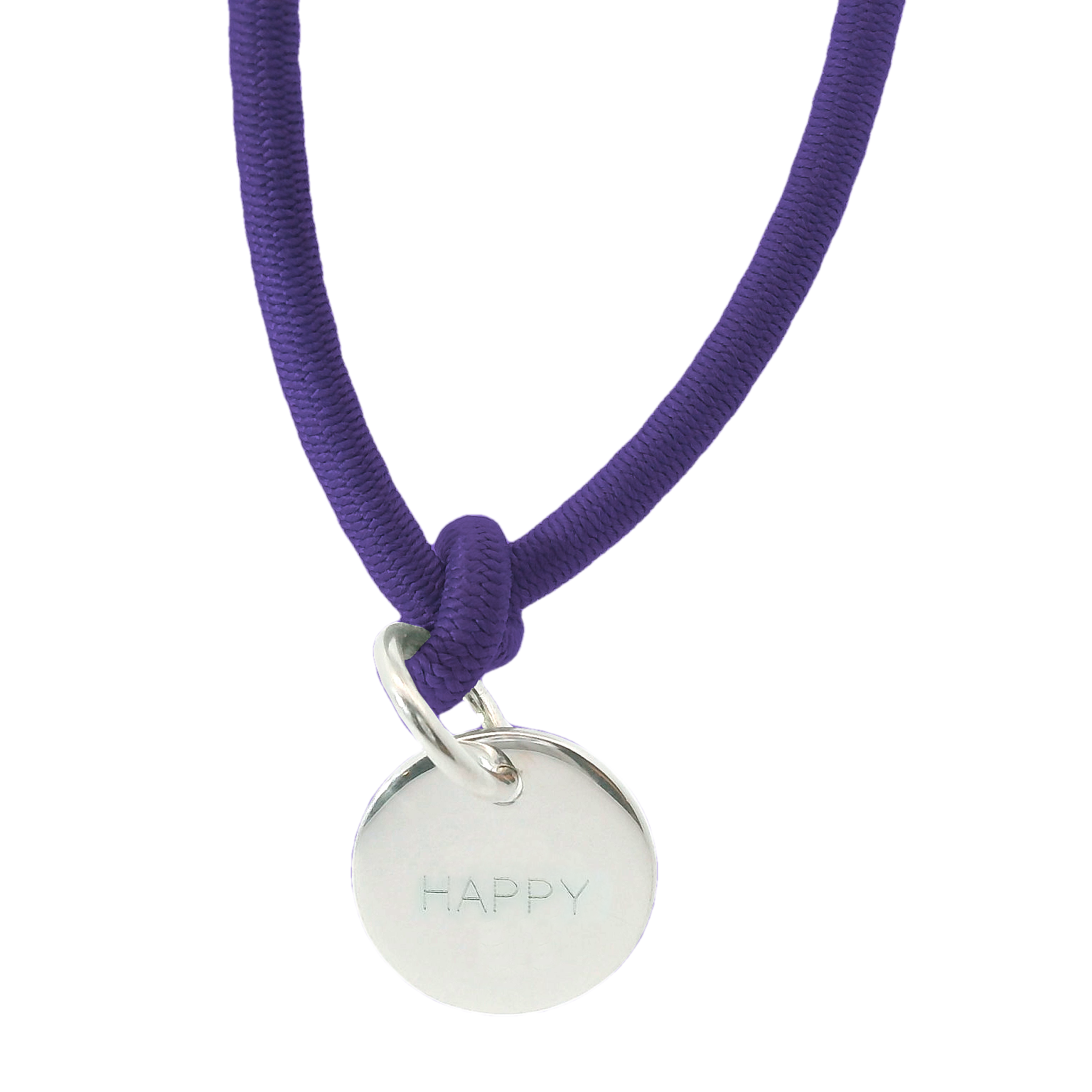 Thick nylon bracelet palm tree with pendant plaque