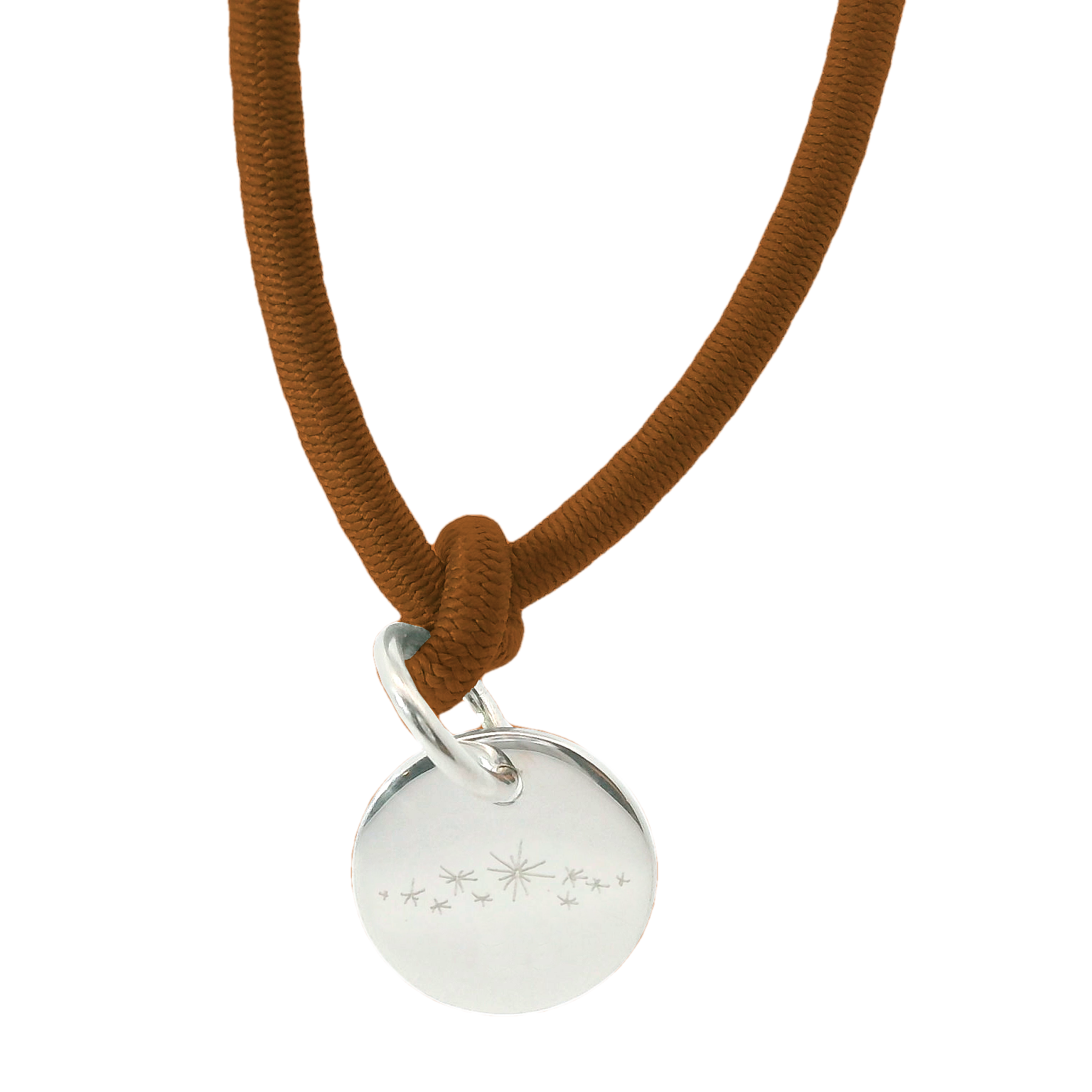 Thick nylon bracelet palm tree with pendant plaque