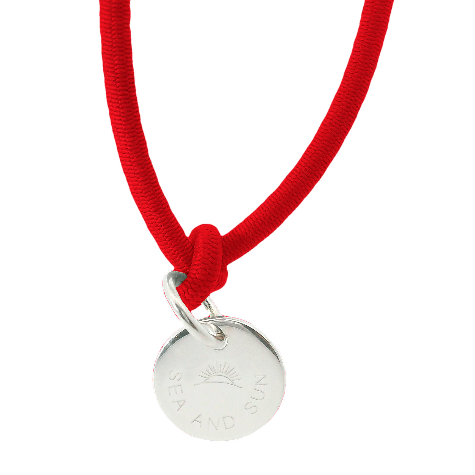 Thick nylon bracelet palm tree with pendant plaque