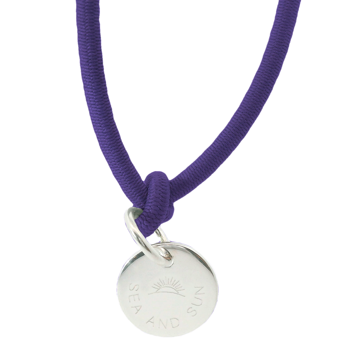 Thick nylon bracelet palm tree with pendant plaque