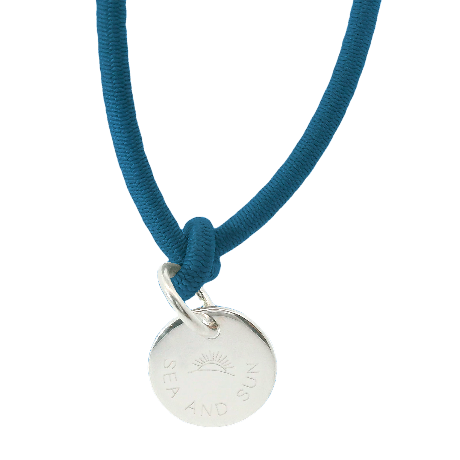 Thick nylon bracelet palm tree with pendant plaque