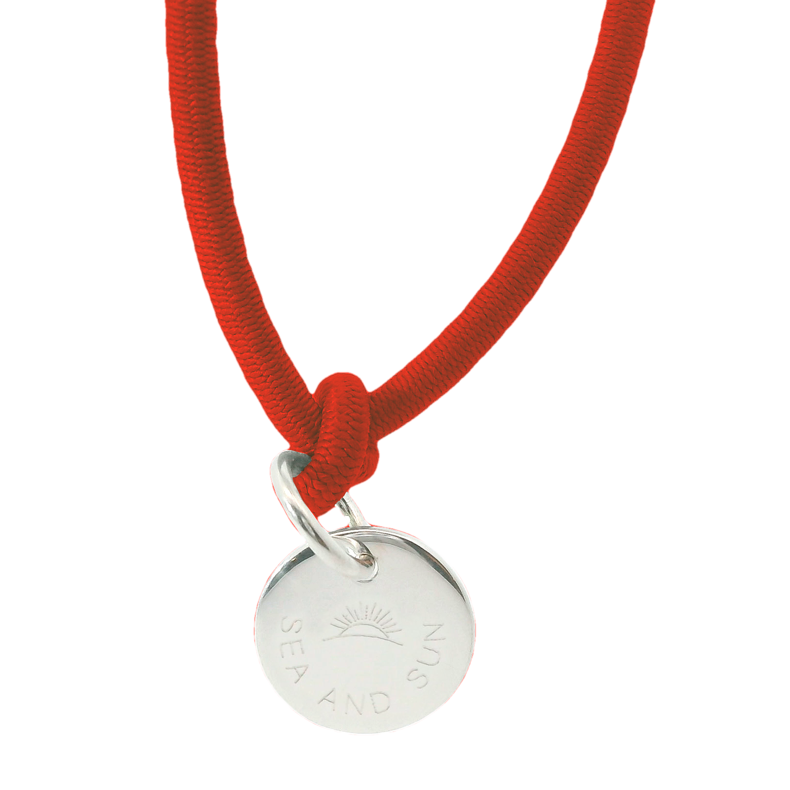 Thick nylon bracelet palm tree with pendant plaque