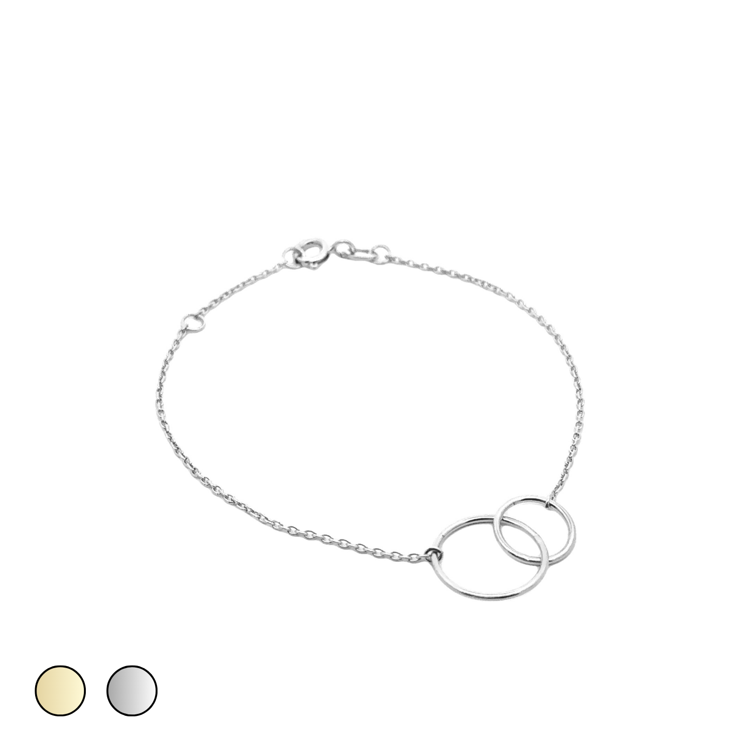 connection bracelet, 2 rings