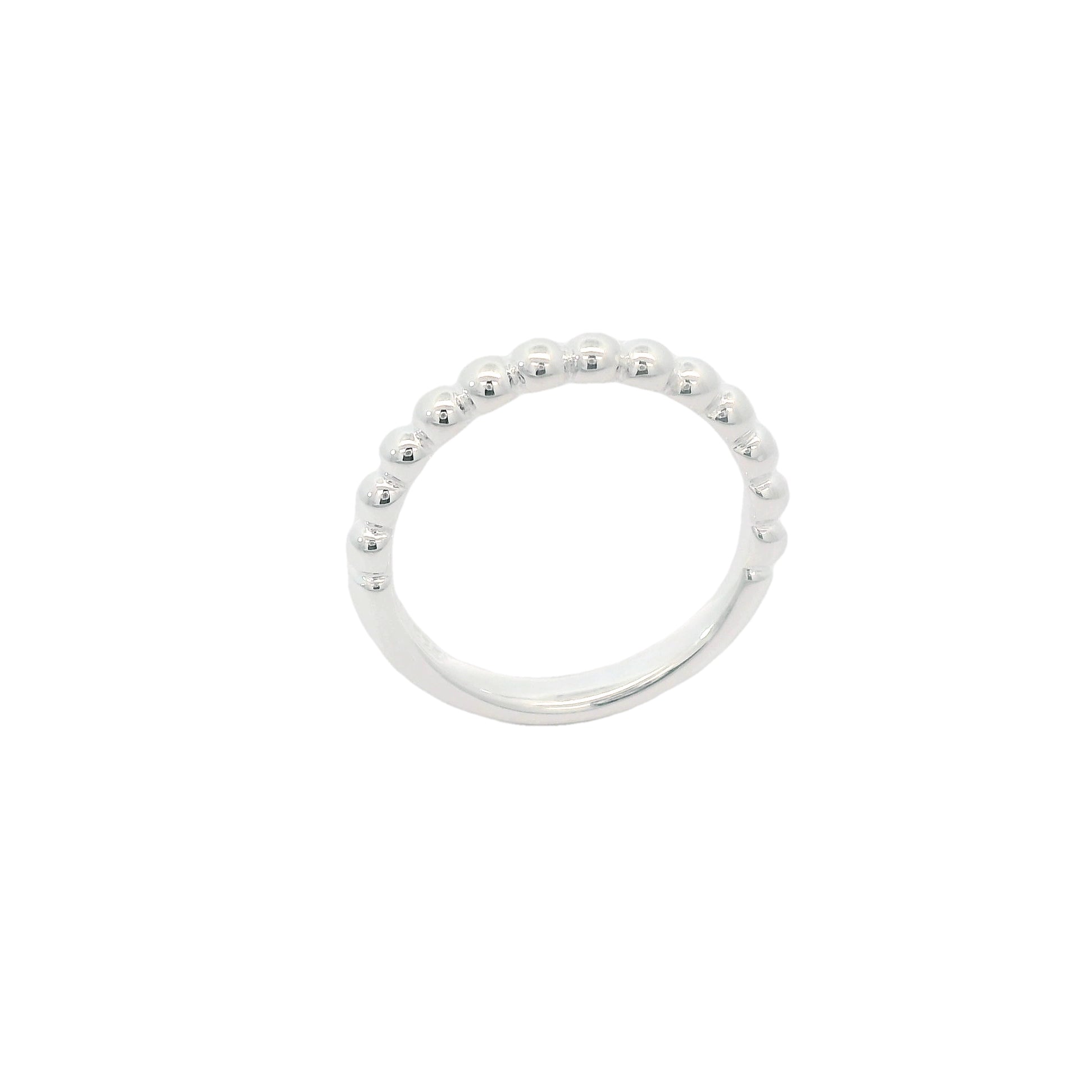 Silberner halber Kugelring, halber Pure Ring Yin Yang